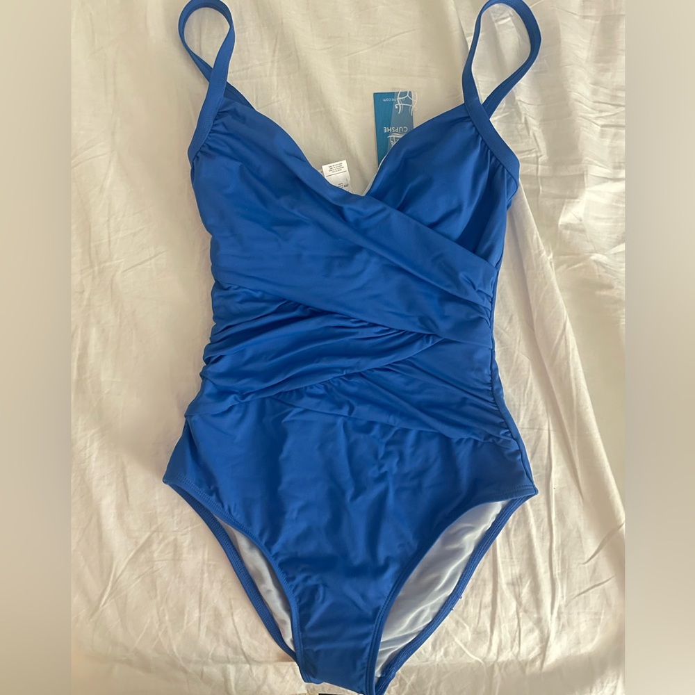 Cupshe Royal Blue One Piece Swim